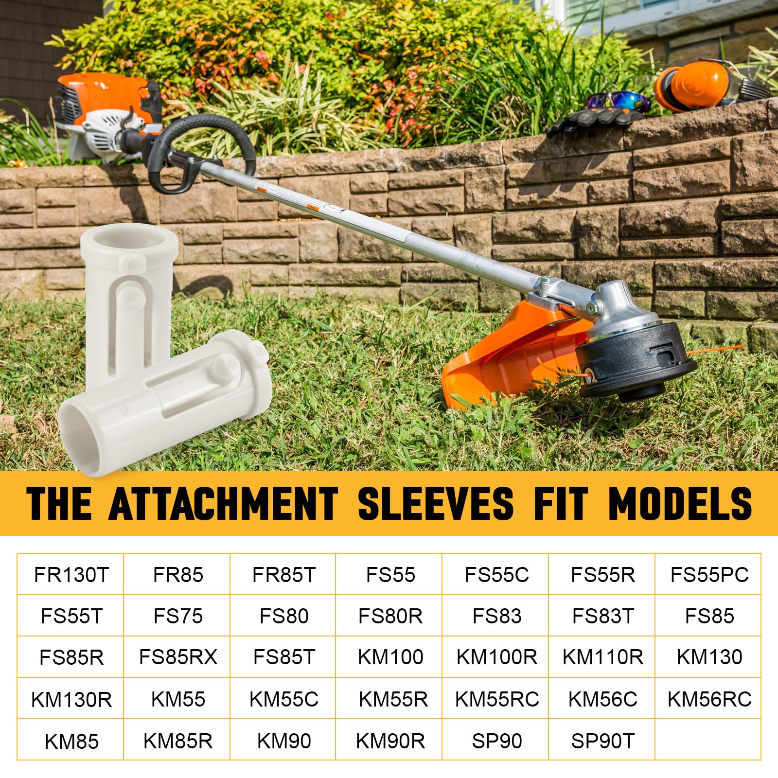 Dairrr Fuuu FS55 sleeve replacement, ideal for lawn maintenance tasks.