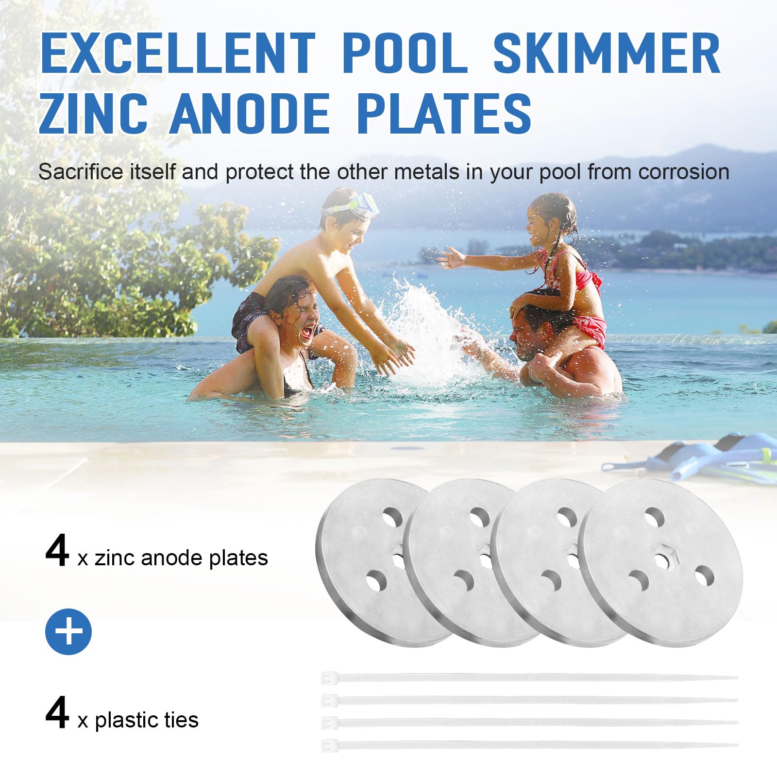 The Dairrr Fuuu four-pack zinc anode plates offers ready replacements for ongoing corrosion protection.