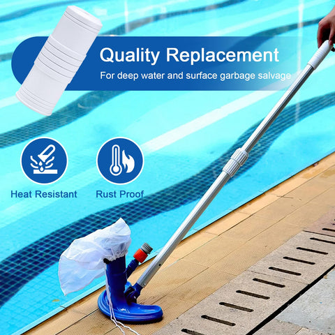 Dairrr Fuuu grip with ergonomic grooves on a pool pole for secure handling