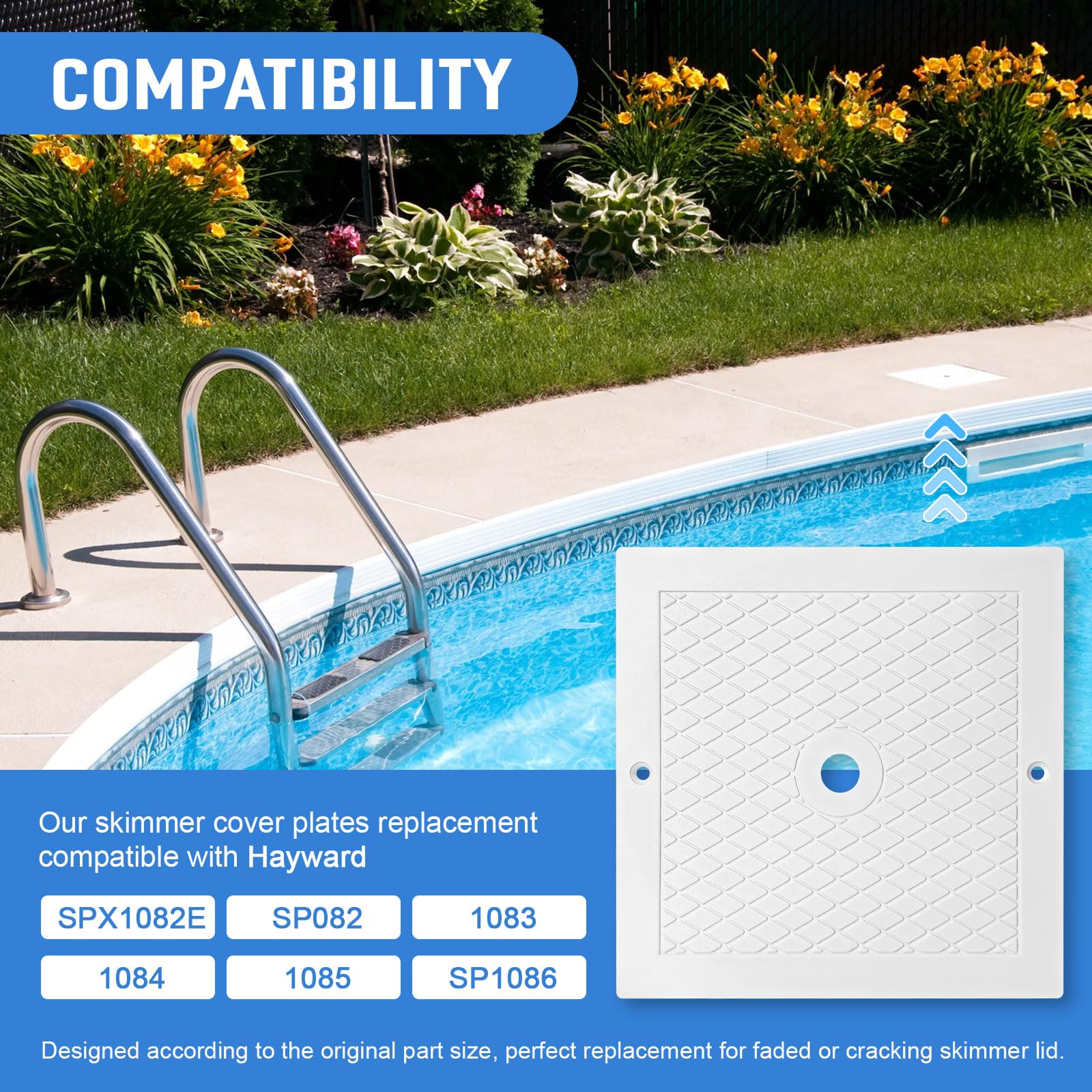 Dairrr Fuuu SP1083-1086 compatible skimmer lid for Hayward models.
