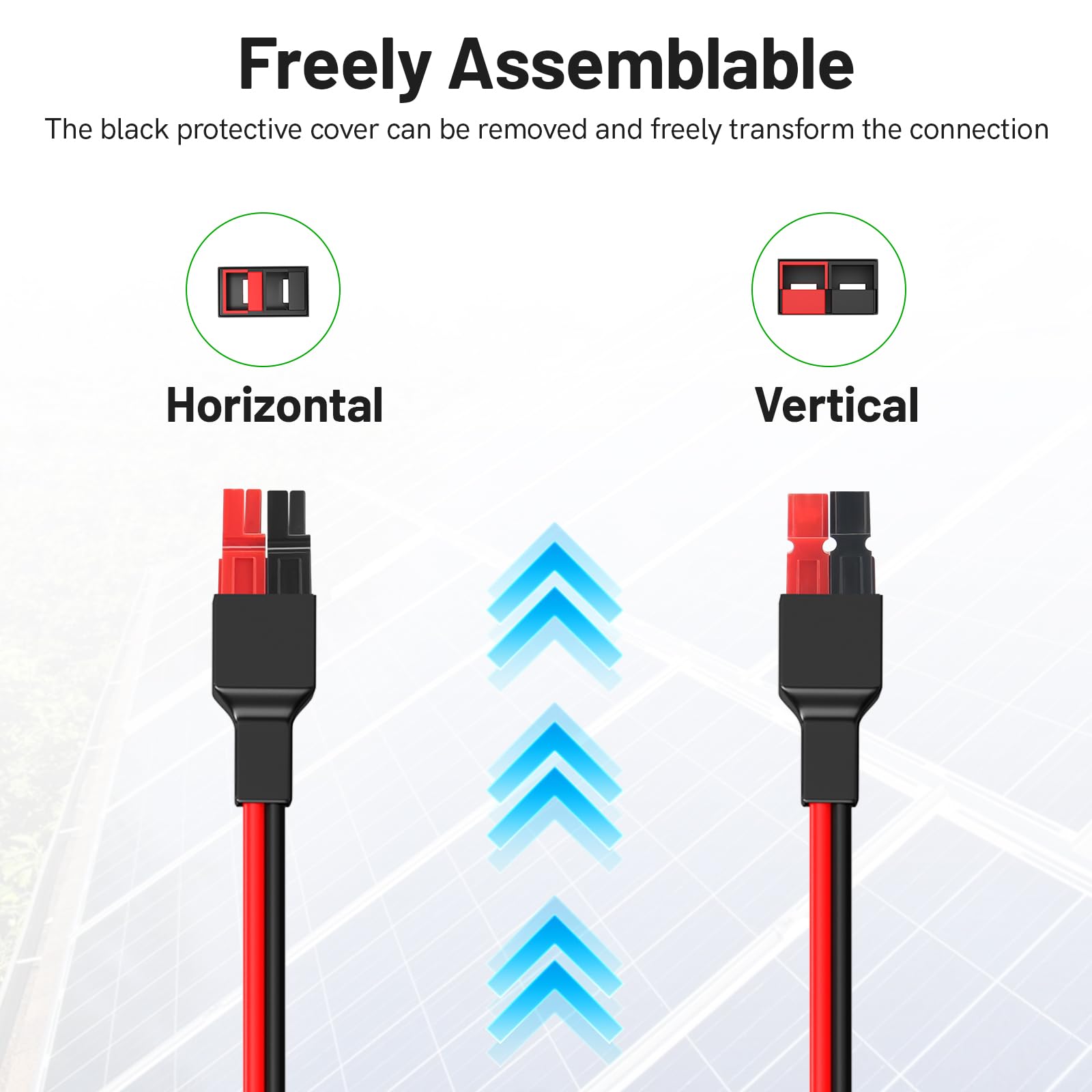 Daitoku Anderson connector cable ready for DIY projects with customizable end connections.