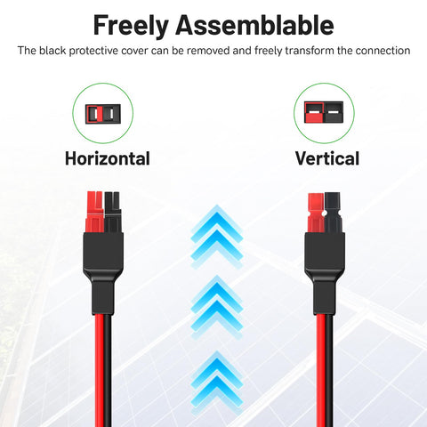 Daitoku Anderson connector cable ready for DIY projects with customizable end connections.