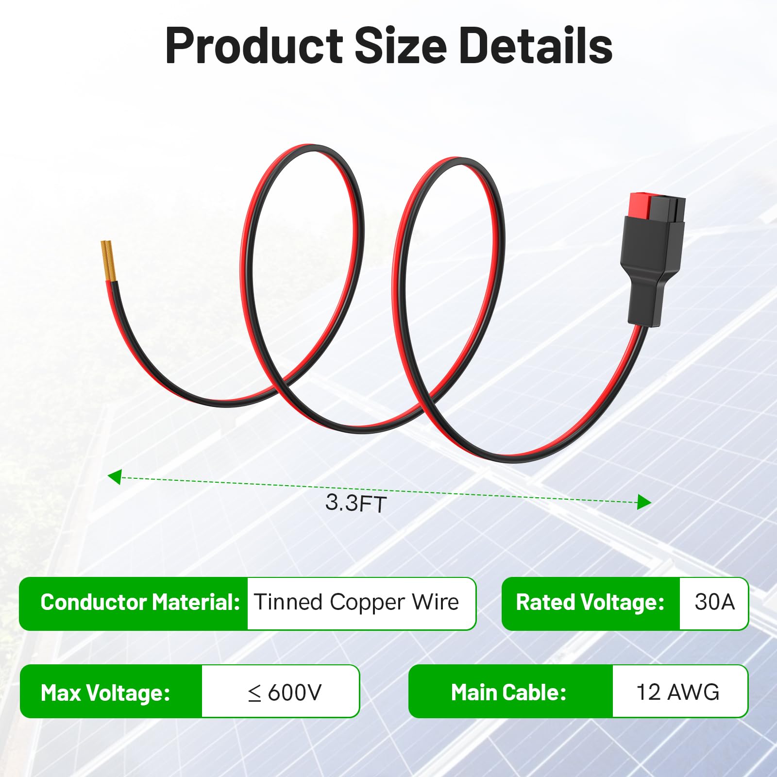 Daitoku outdoor-ready cable supports cars RVs boats for reliable power extension.