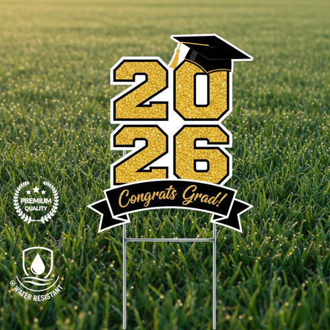 DAJDC 17x13 inch yard sign for bold outdoor display