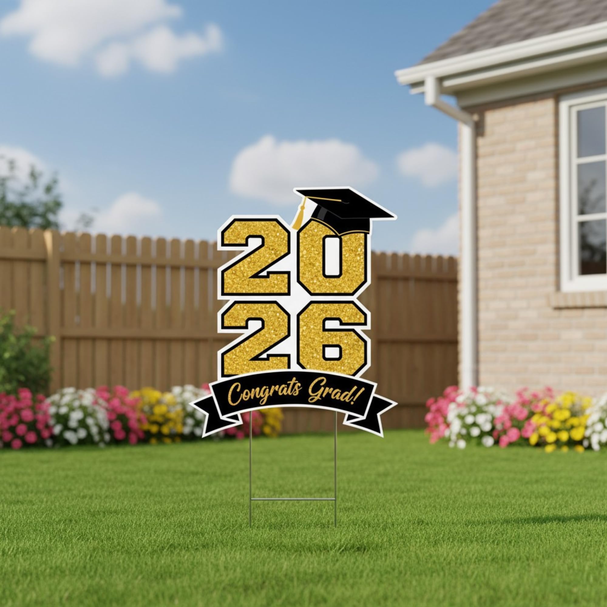 DAJDC Made in USA yard sign designed for sturdy year-round use