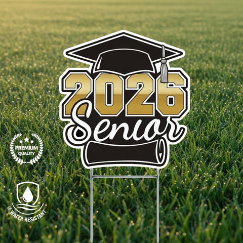 DAJDC waterproof yard sign withstands weather for long-lasting outdoor display