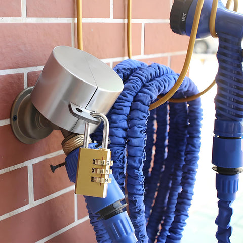 Dakekou faucet lock silver finish ensures quick, tool-free locking.
