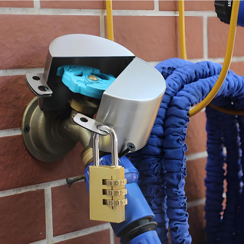 Dakekou hose bib lock secures irrigation to prevent unauthorized use.