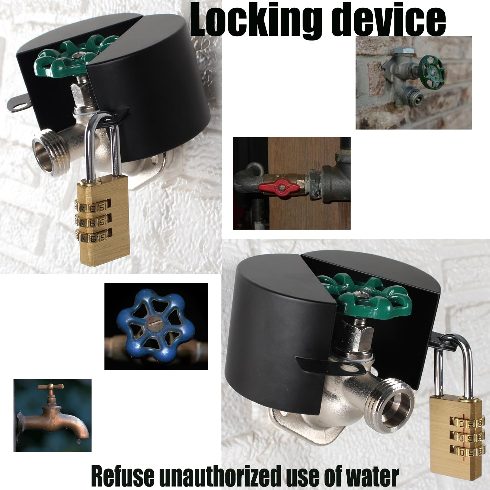 Dakekou faucet lock showing no-installation setup for immediate use