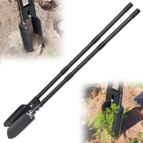DAKEPOLE post-hole digger with 55-inch handle for deep planting and easy digging