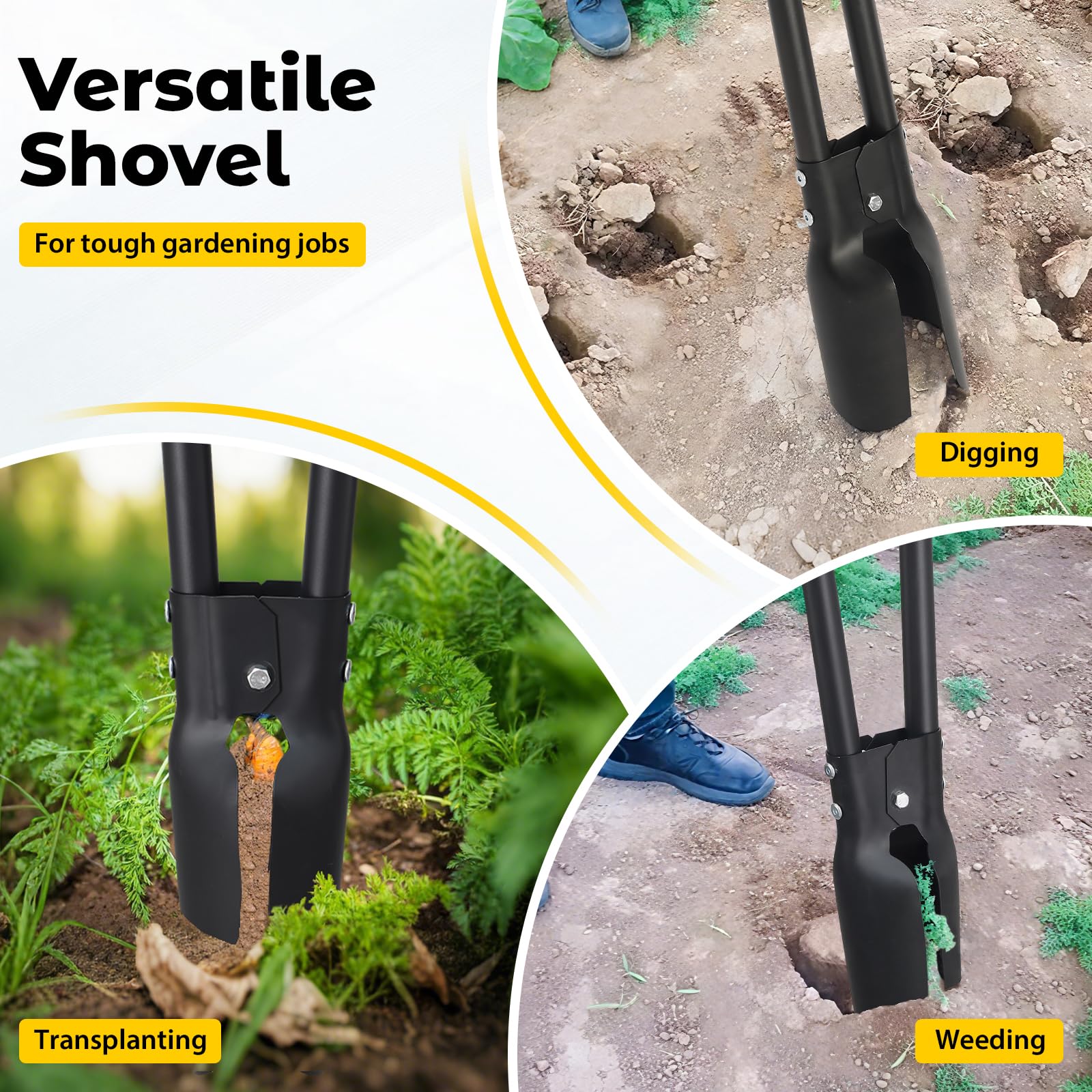 DAKEPOLE rust-resistant steel construction ensures long-lasting garden use.