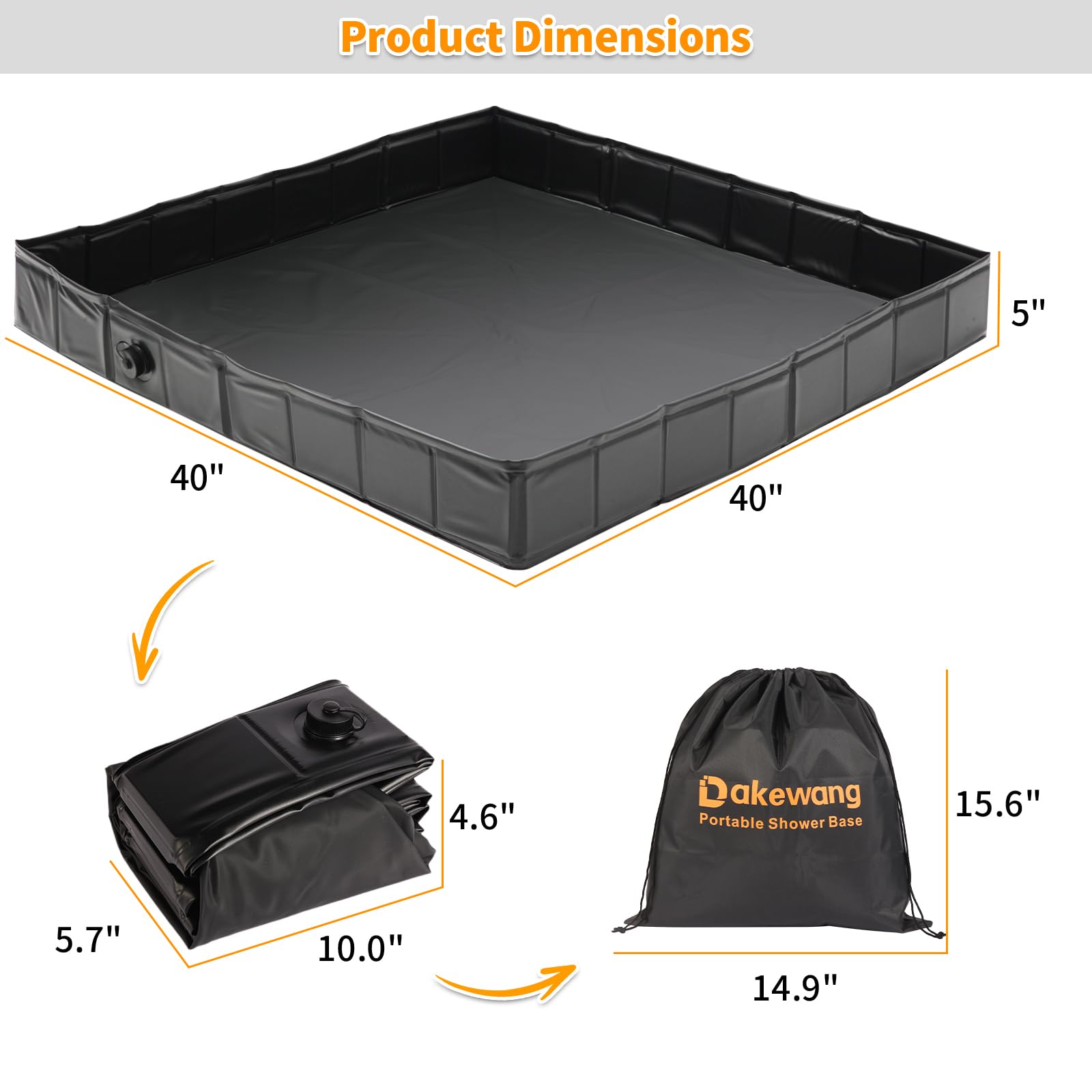 Dakewang foldable design enables quick setup at sites