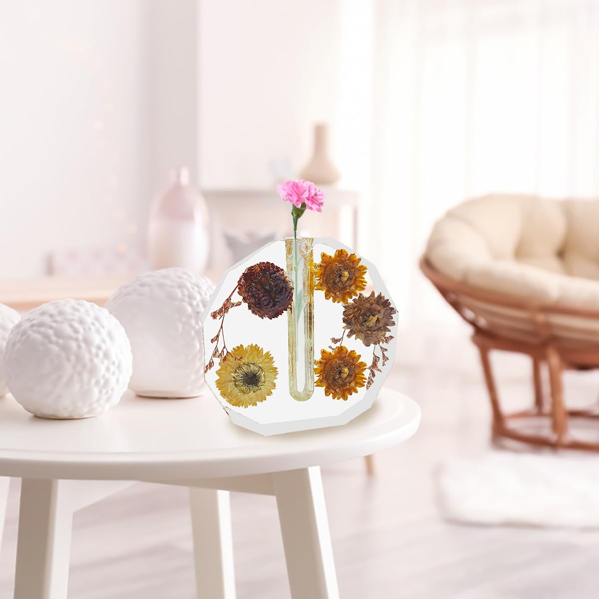 DaKuan eight flower culture tubes for layered resin art and preservation