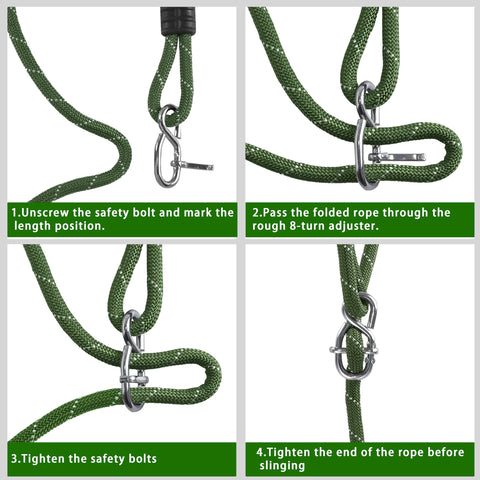 Dakzhou outdoor playground accessory green for home swings and hammocks