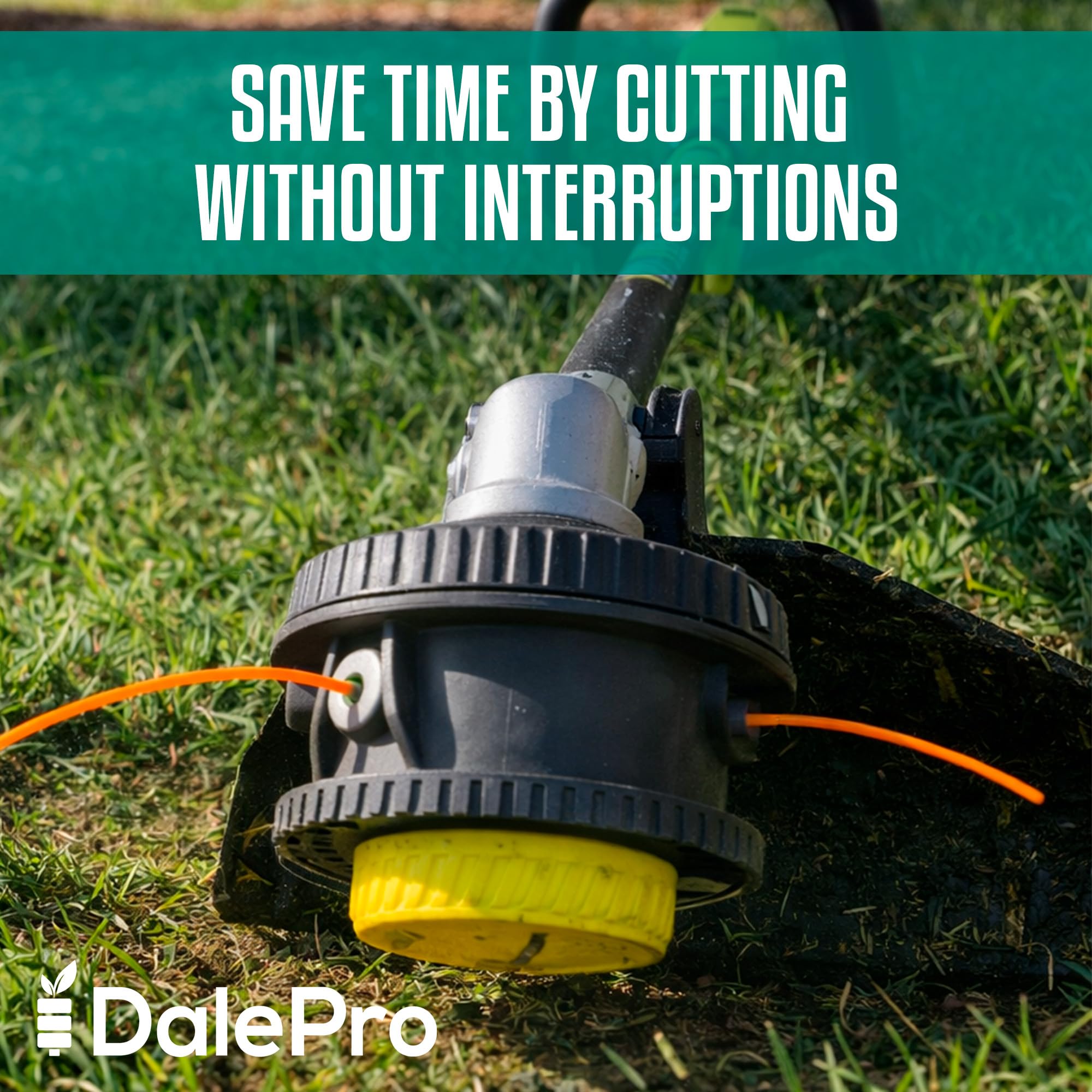 DALEPRO 40V weed wacker head replacement with pre-installed hardware.