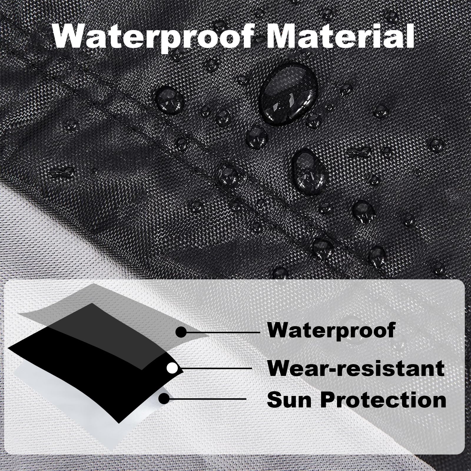 Dalianlc waterproof, windproof cover keeps your propane heater protected outdoors.
