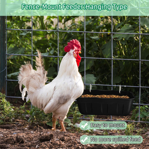 DallerSoode 3.5-quart trough reduces refills and waste.