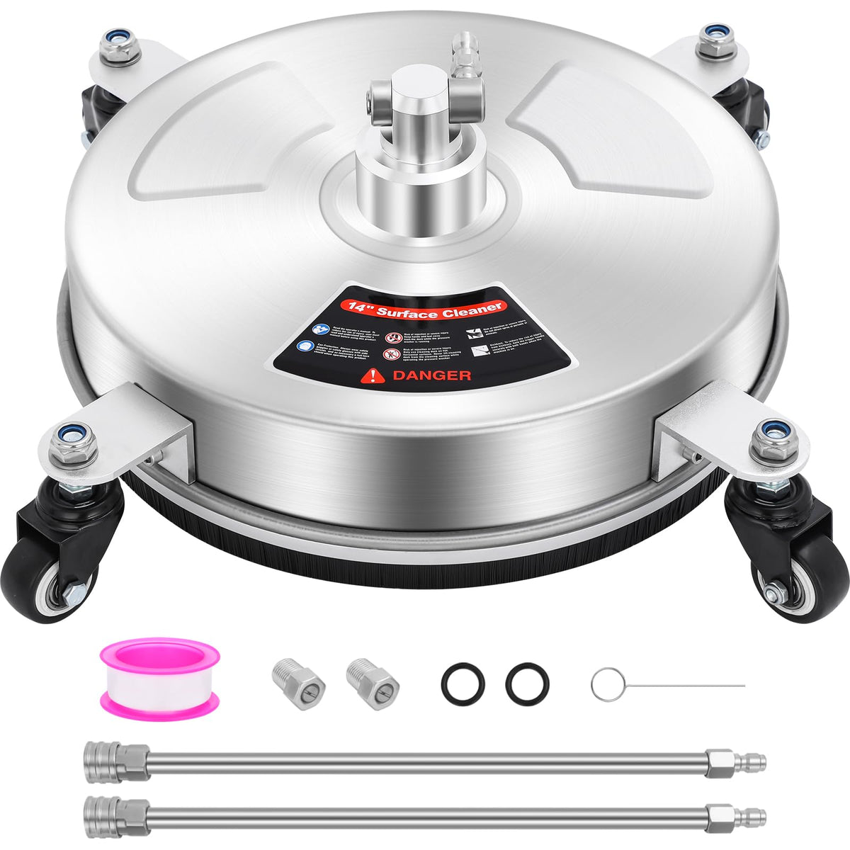 Dalmbox 14-inch surface cleaner assembly for faster, streak-free patios