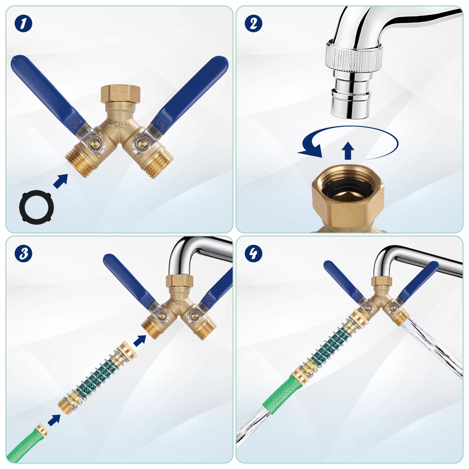 Dalmbox splitter suitable for indoor and outdoor use for versatile watering tasks.
