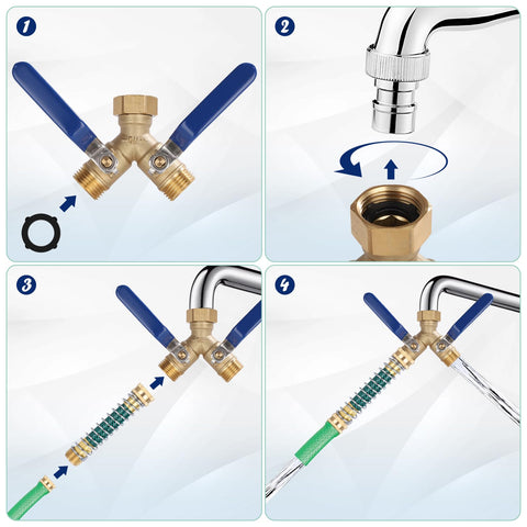 Dalmbox splitter suitable for indoor and outdoor use for versatile watering tasks.