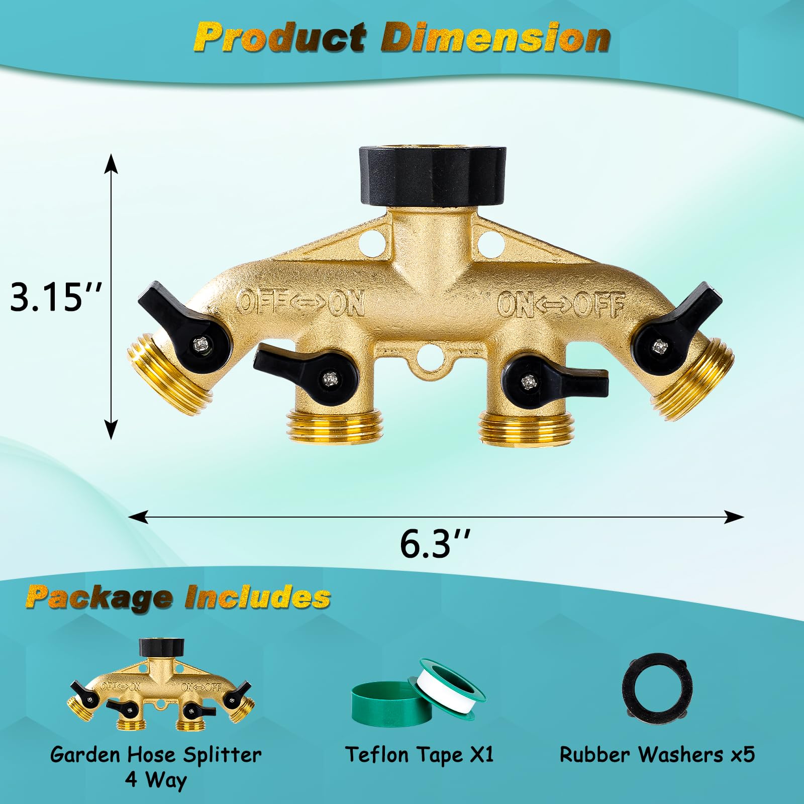 Dalmbox suited for indoor and outdoor use on multiple hoses