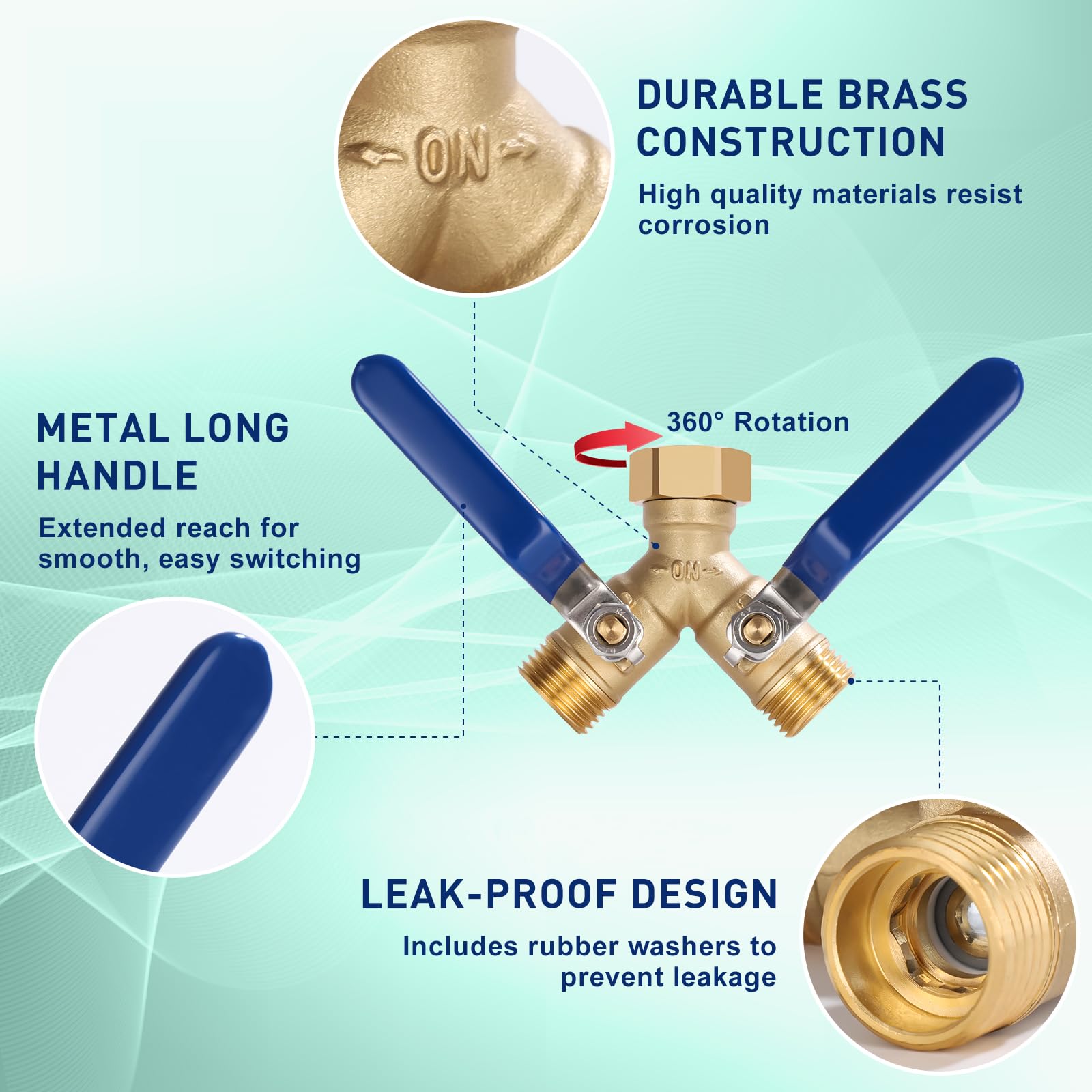 Dalmbox rubber washers create a leak-proof connection across hose fittings.