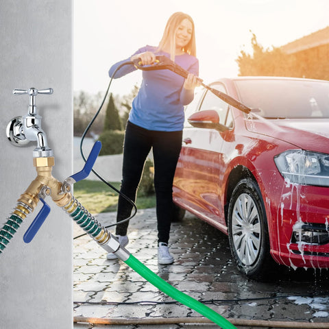Dalmbox setup supports multiple hose configurations for efficient yard care.