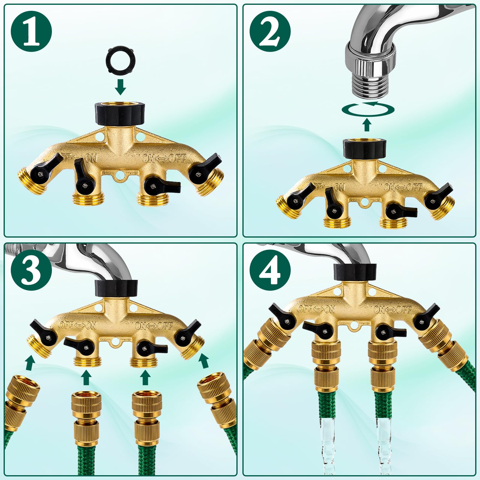 Dalmbox enables efficient water use across several hoses during yard tasks