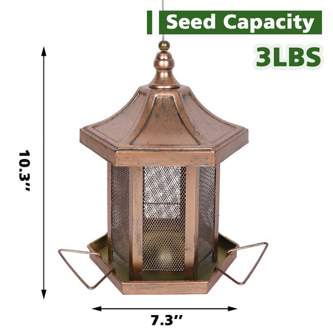 DALOHOMI easy refill and cleaning bird feeder with wide opening for quick maintenance