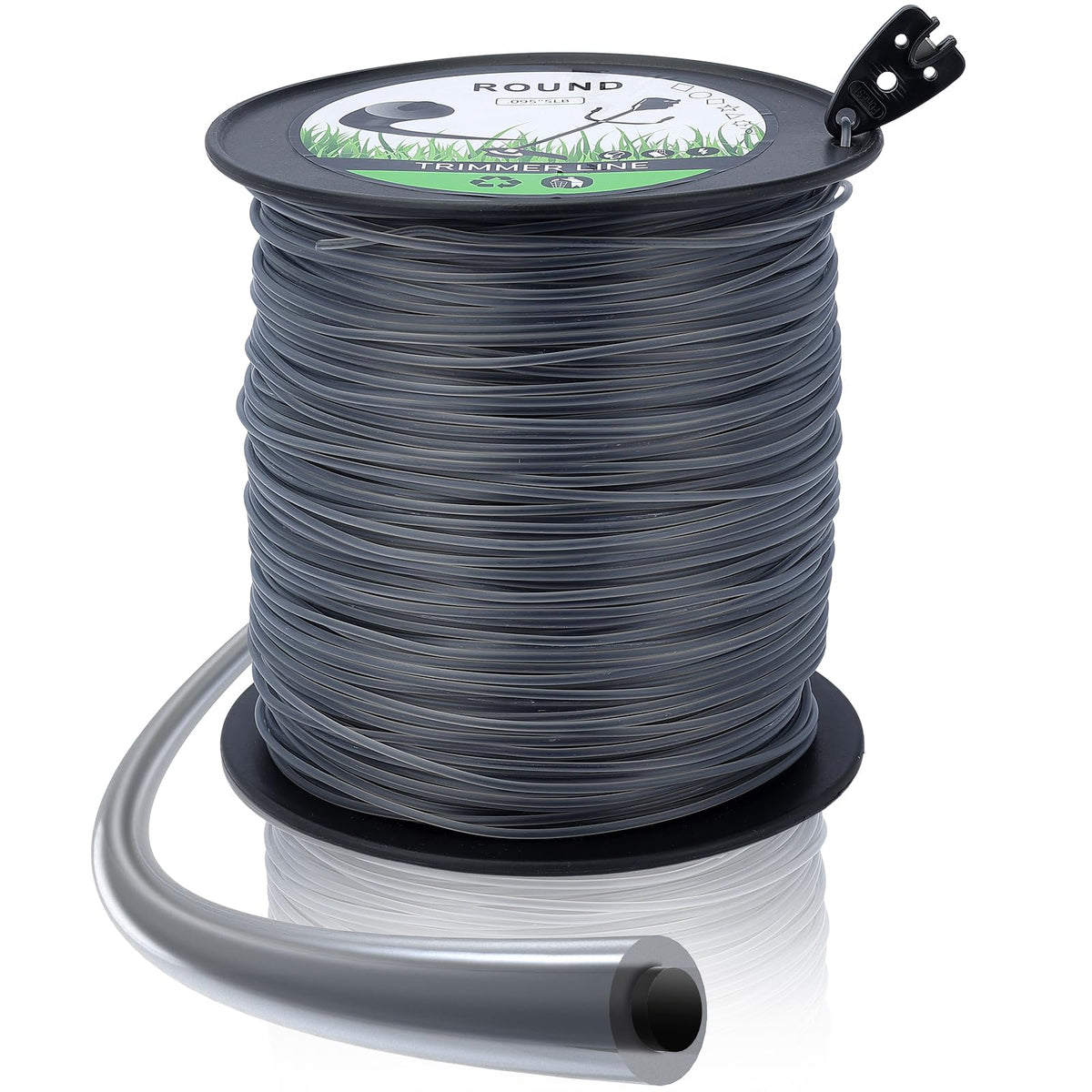 Dalom 5 lb spool of round trimmer line ready for long sessions