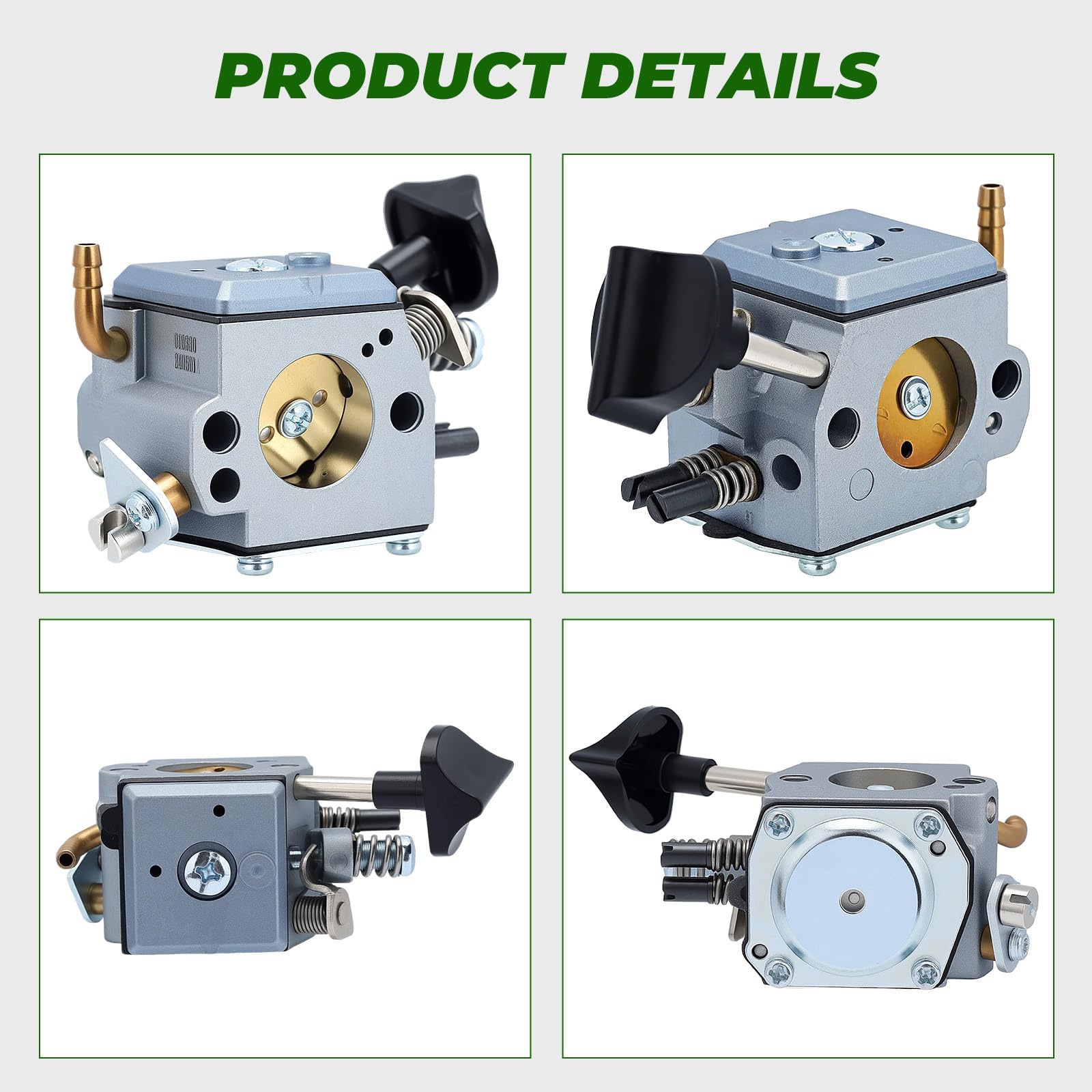 Dalom BR420 carburetor kit spark plug supports reliable starts.