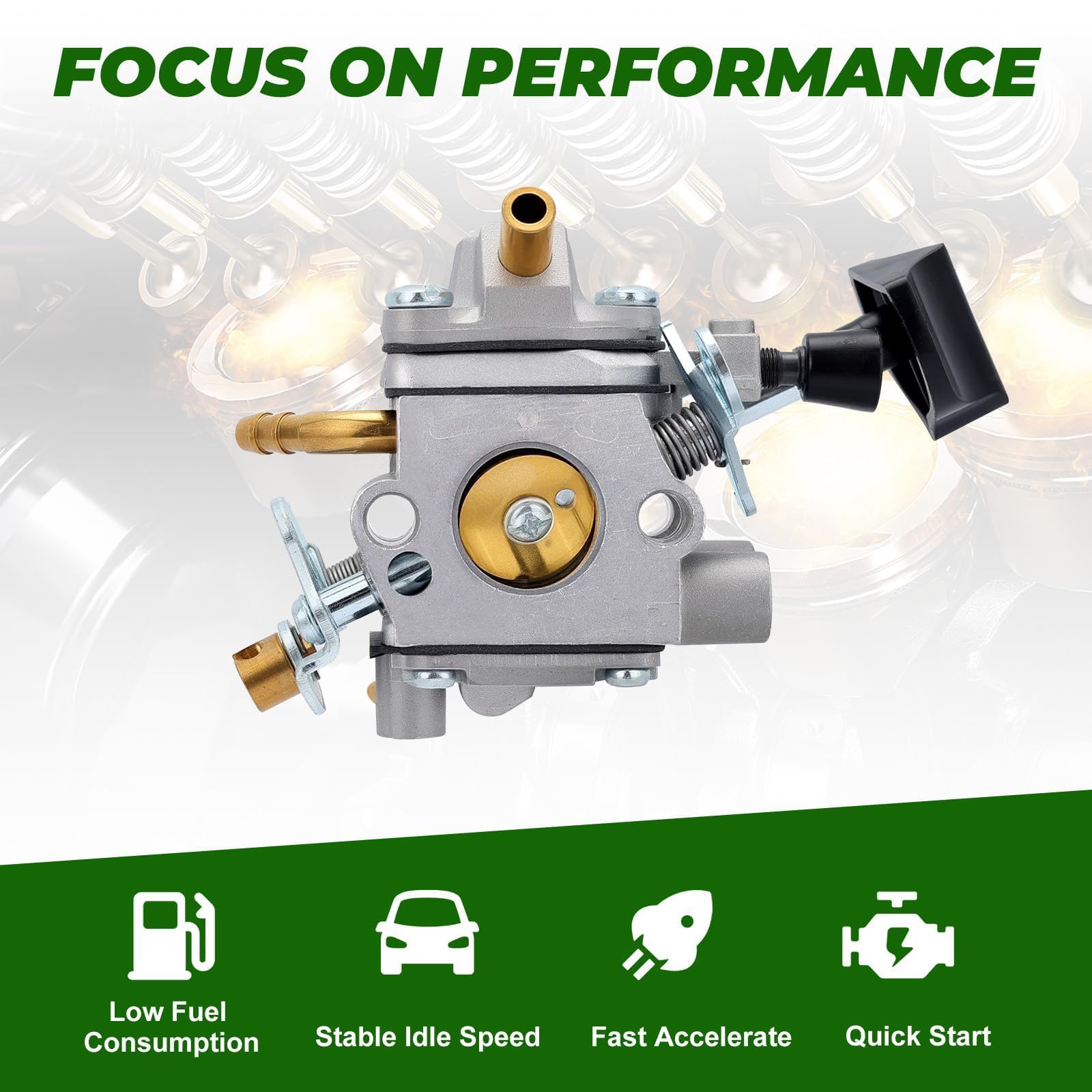 Dalom BR600 fuel line and primer bulb set for smooth starting.