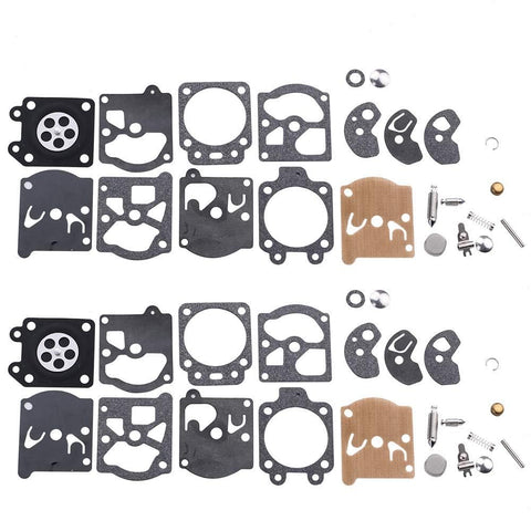 Dalom carburetor diaphragms and seals in compact kit.