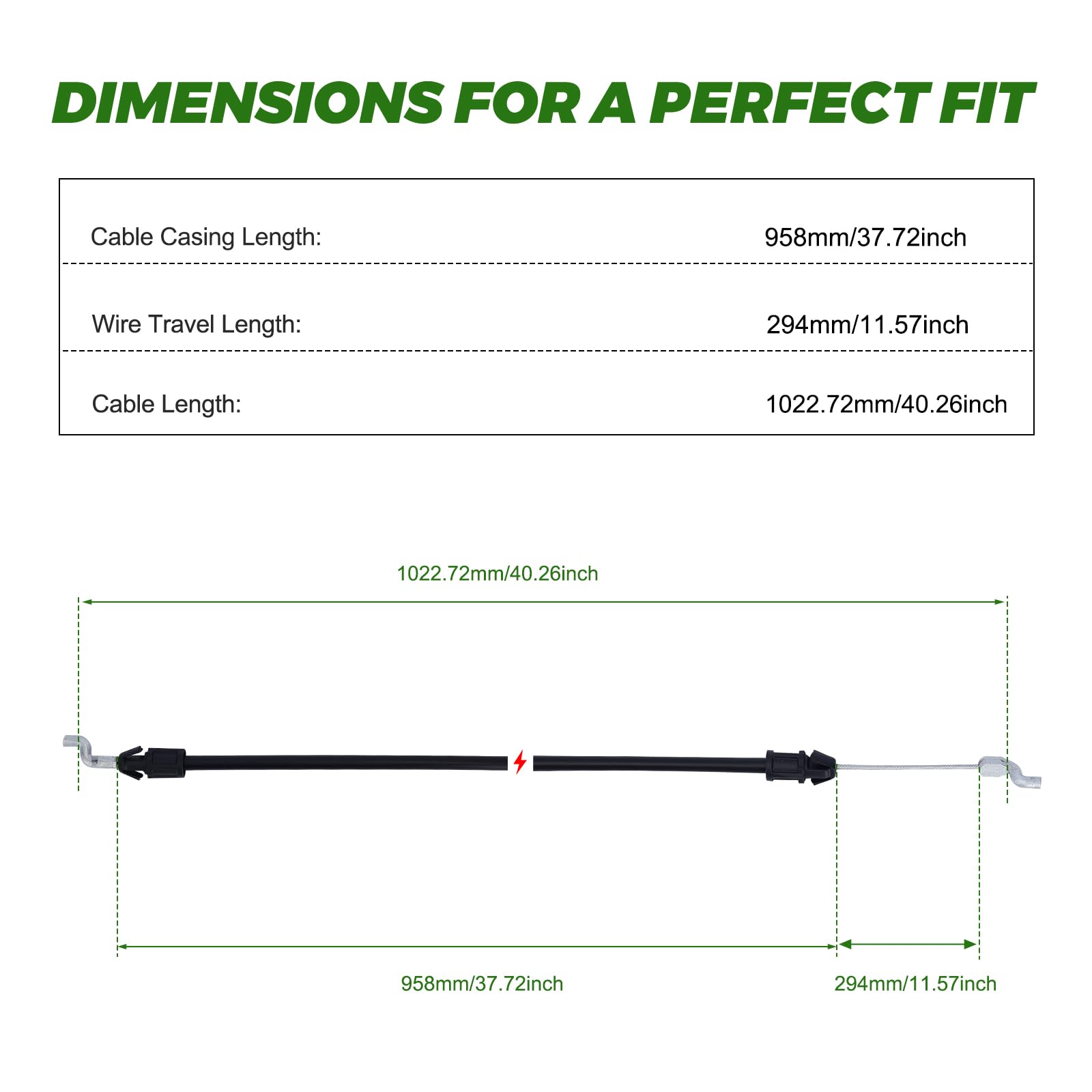 Dalom 946-1113A compatible with Craftsman 247-series mowers for easy replacement