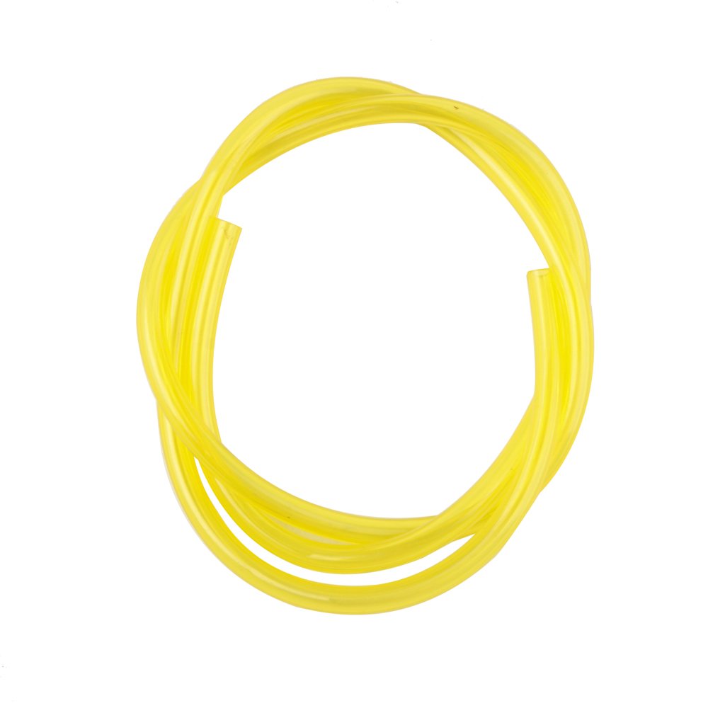 Dalom fuel line 1-8x3-16 close-up; flexible hose for small engines.