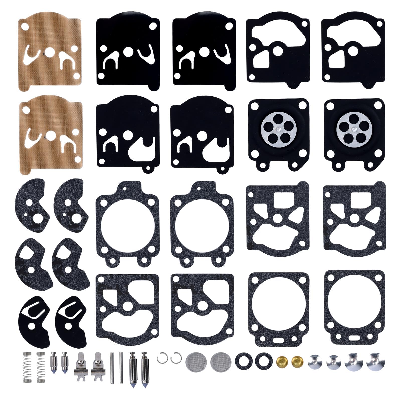 Dalom K10-WAT carburetor rebuild kit pack of 2 for 2-cycle engines.