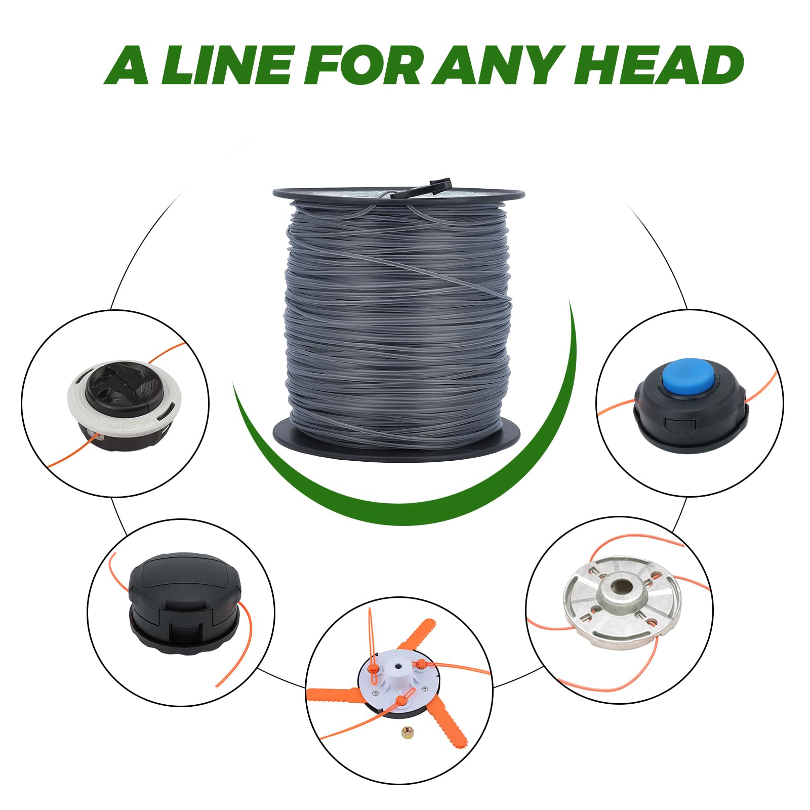 Dalom spool with line wound tightly
