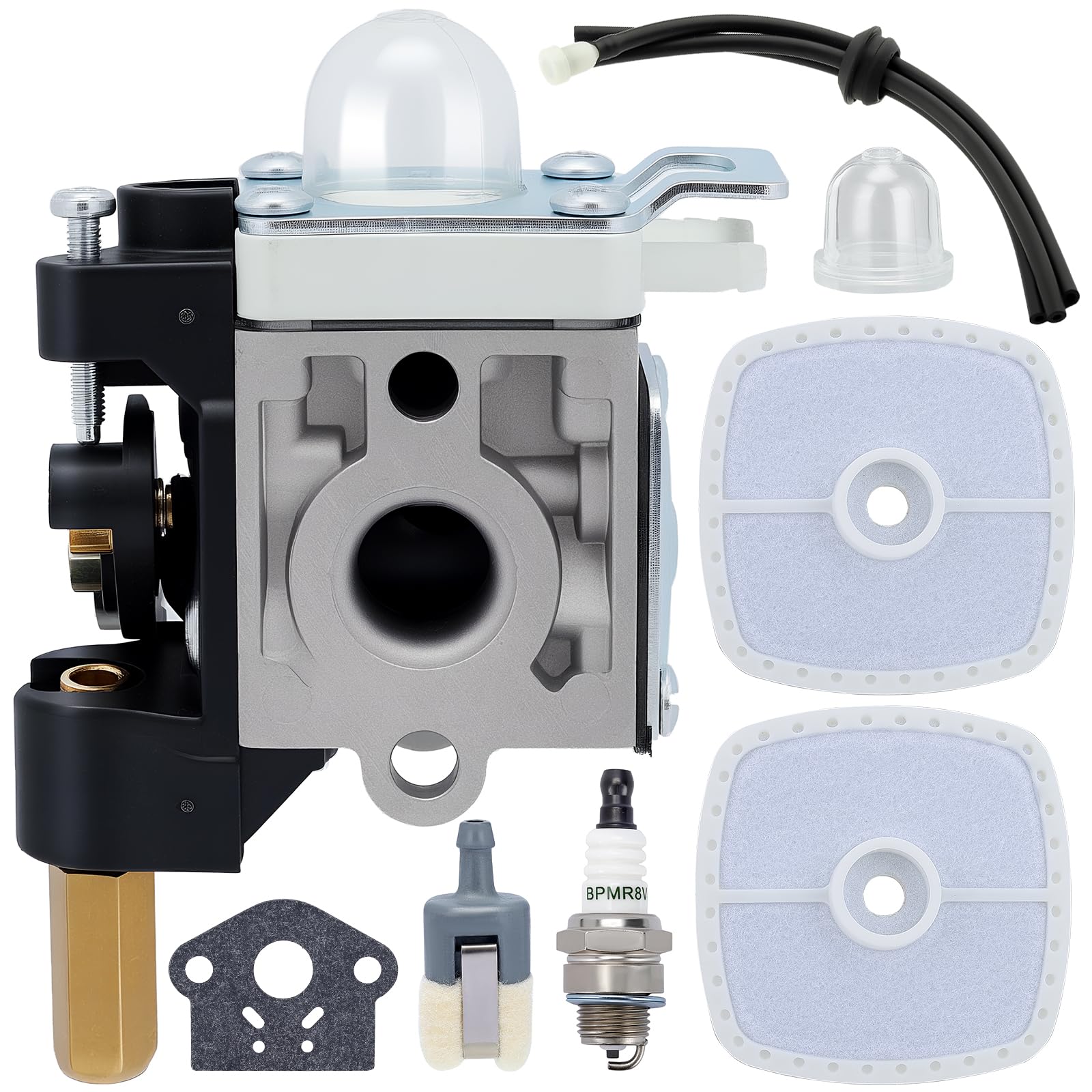 Dalom SRM 230 carburetor front view for Echo compatibility and easy replacement