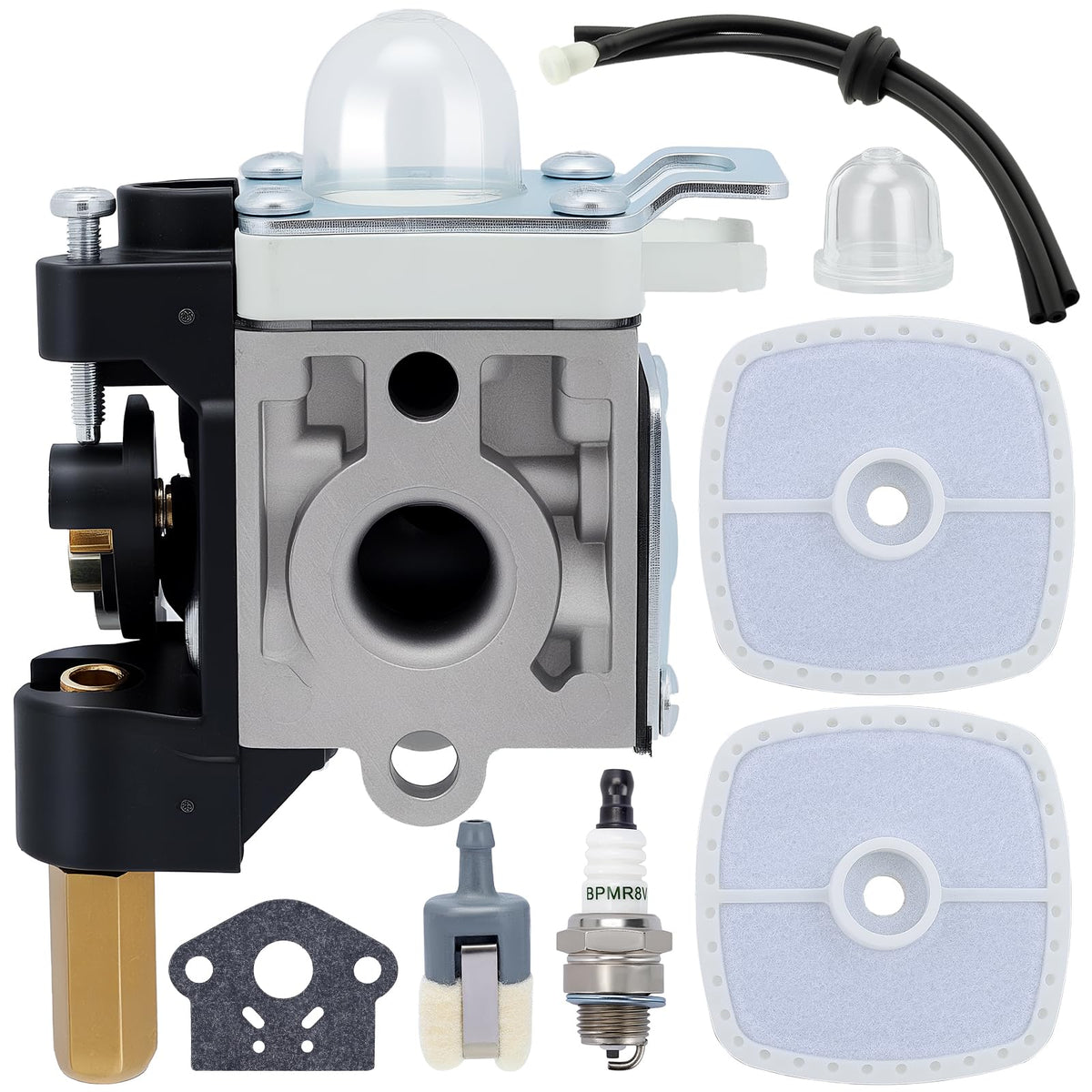 Dalom SRM 230 carburetor front view for Echo compatibility and easy replacement