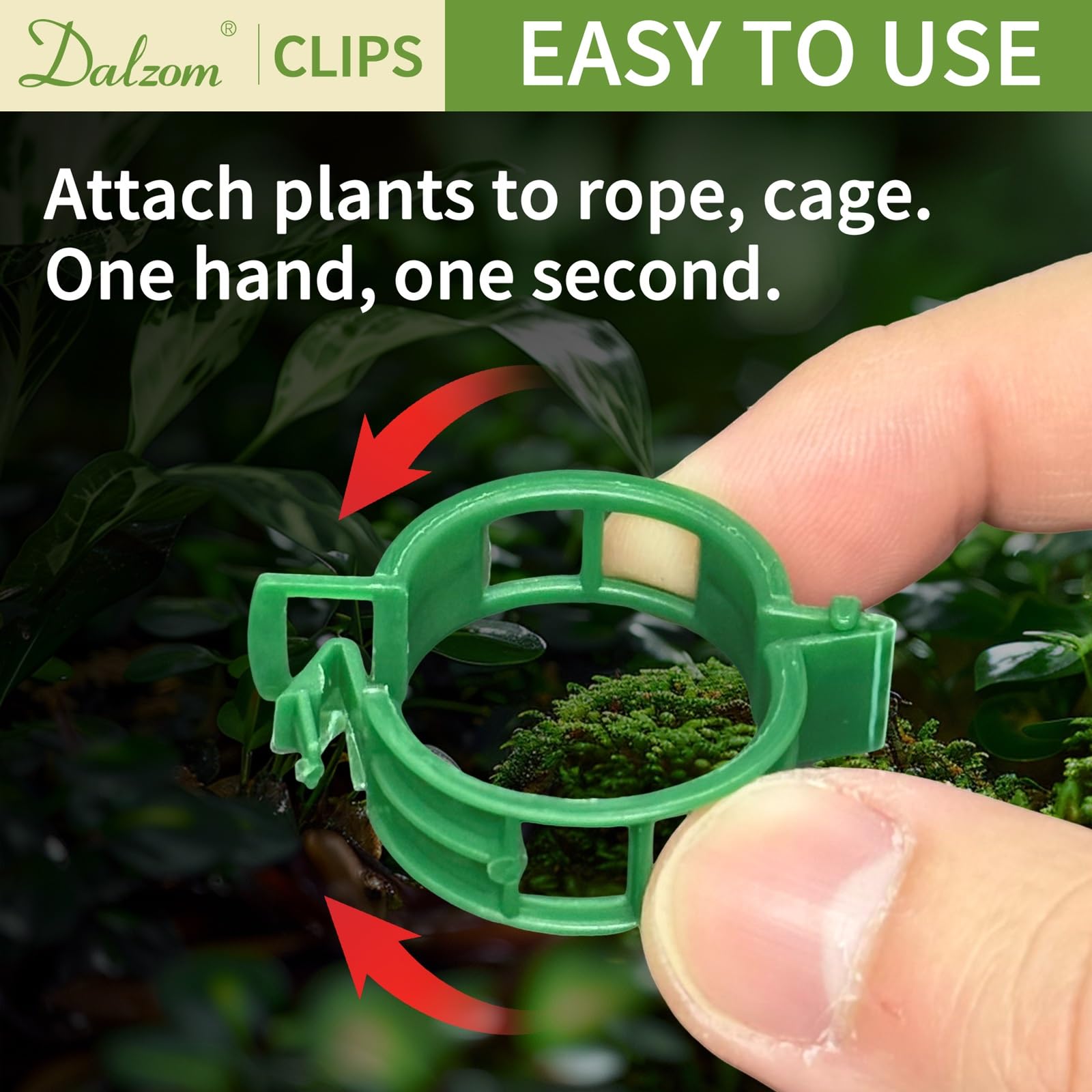 Dalzom cucumber vine clips simplify tying and training