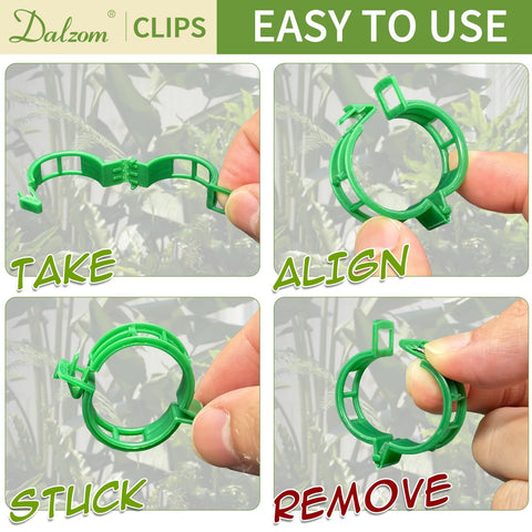 Dalzom tomato vine support clips keep vines neatly guided