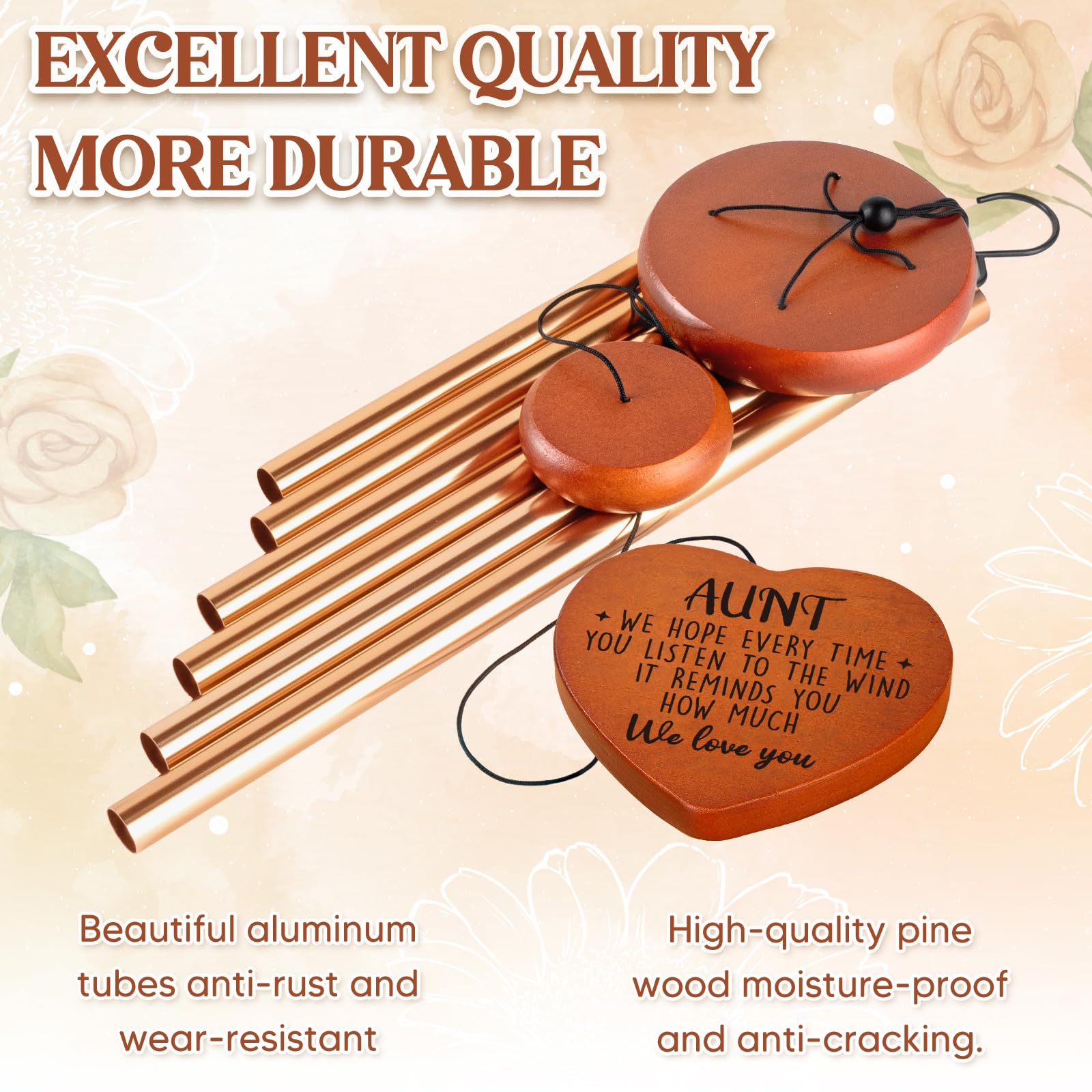 Damaigiift Pine frame and anodized tubes, lasting charm