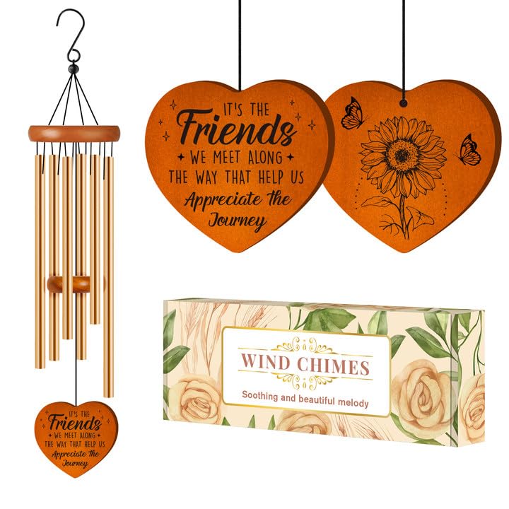 Damaigiift Best-Friend Wind Chime outdoors adding a calming garden soundtrack.