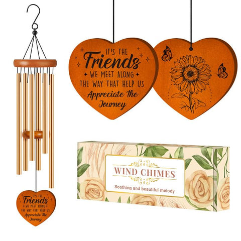 Damaigiift Best-Friend Wind Chime outdoors adding a calming garden soundtrack.
