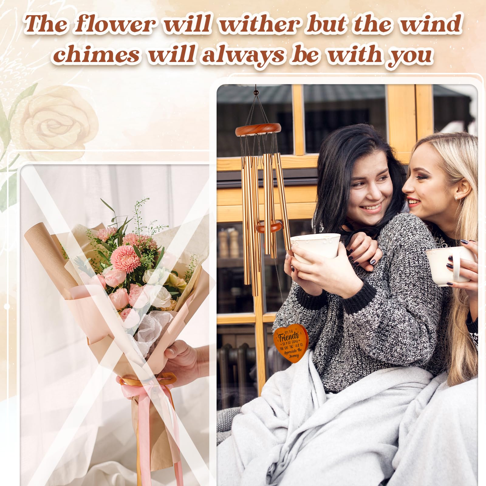 Damaigiift Soul Sister gift wind chime for birthdays or special moments.