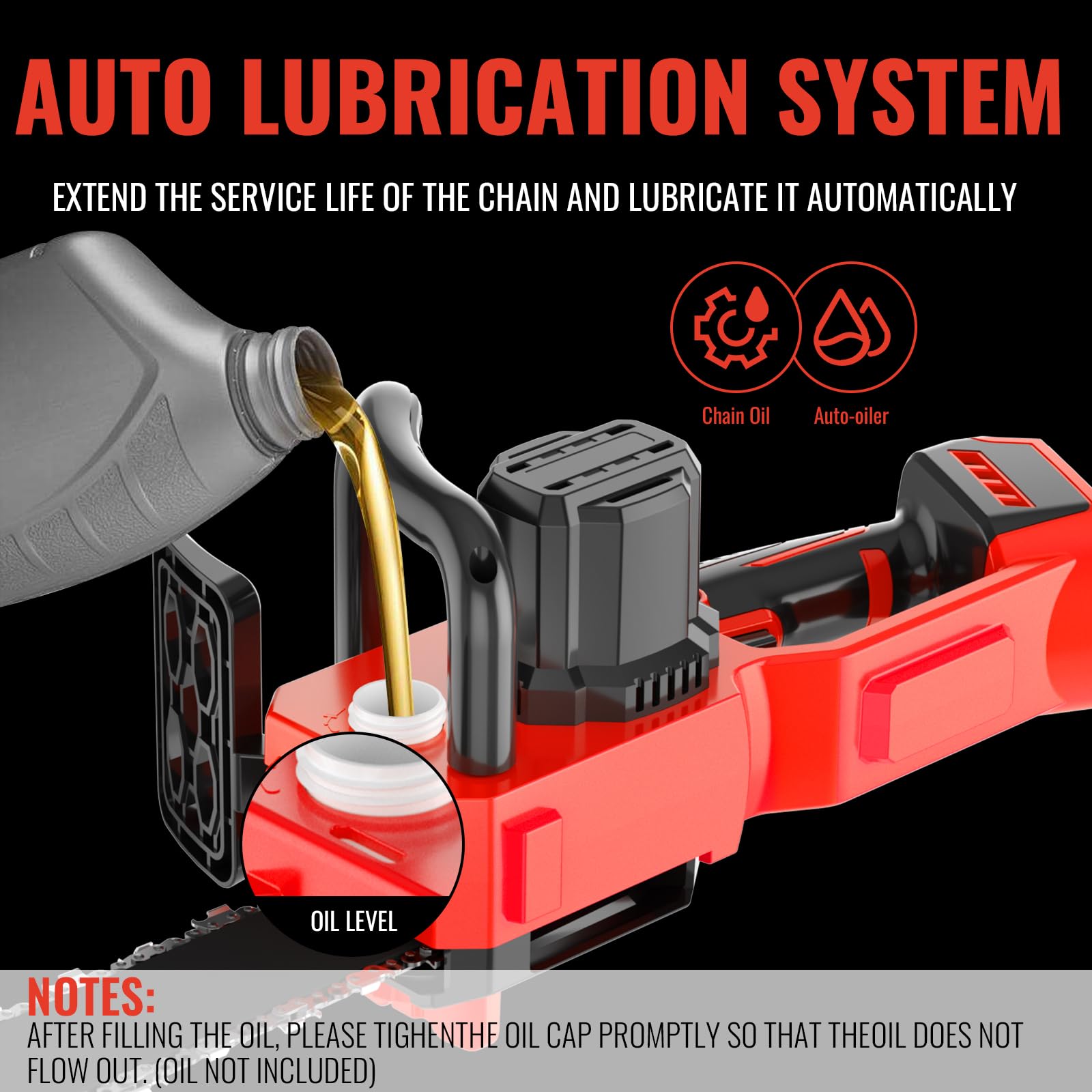 Damolin dual safety system enhances operator protection during use.