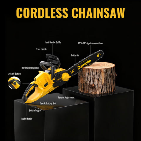 Damolin spare chains included for uninterrupted work