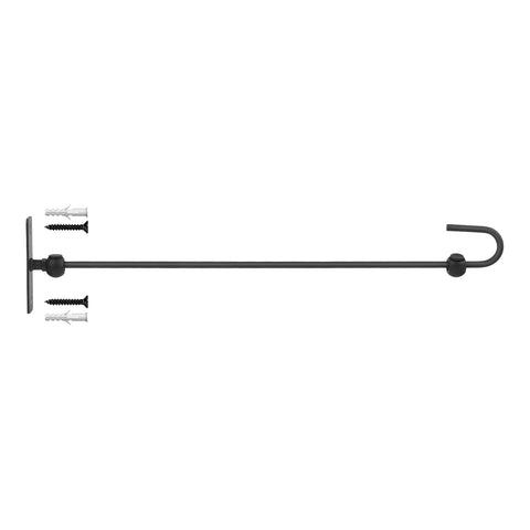 Damukoo metal yard flag hanger for wall displaying a sturdy wall setup for seasonal flags.