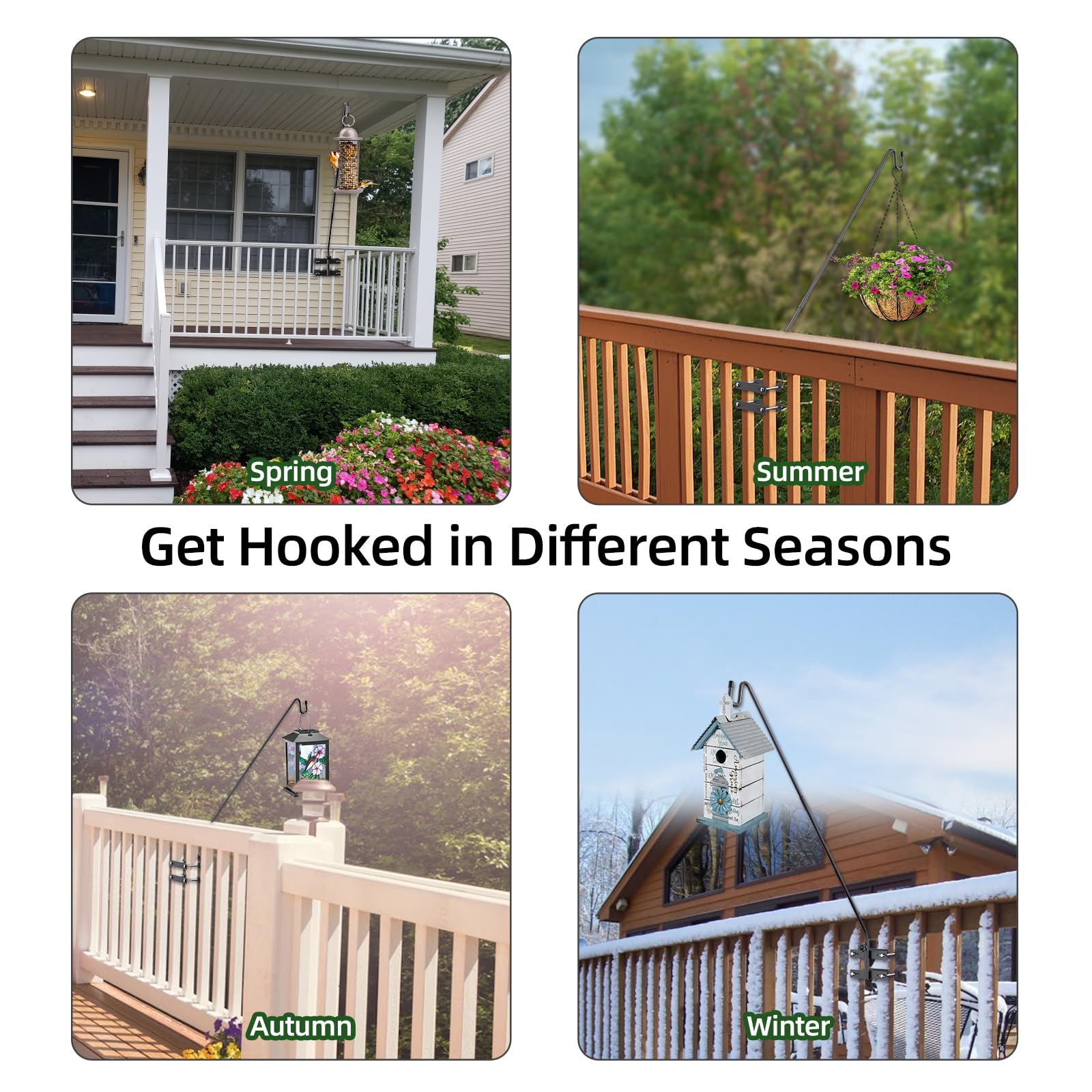 Damukoo multipurpose-deck-hooks support lanterns, planters, and decor.