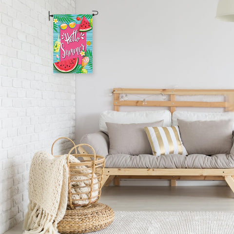 Damukoo outdoor flag holder easy mount enables quick seasonal updates.